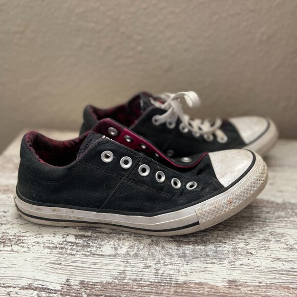 Converse Black and White Women's Sneakers - Picture 3 of 6